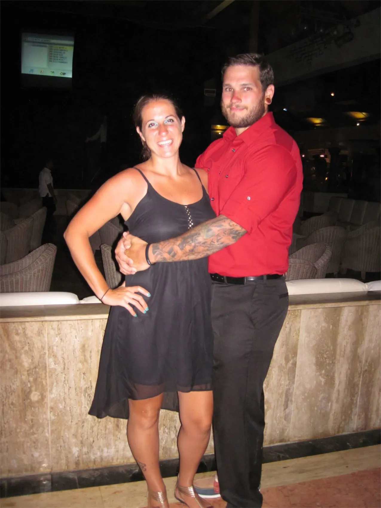 Jenn on an all-inclusive resort trip